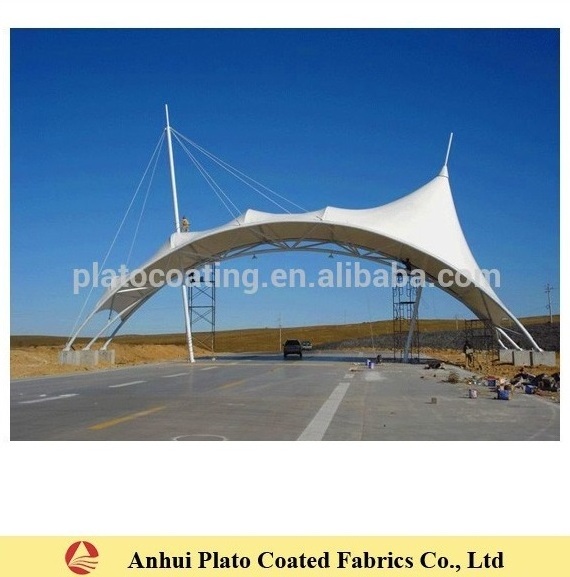 pvc coated polyester tent fabric for tent/ membrane/marquee/awnings/canopies/architectural structure