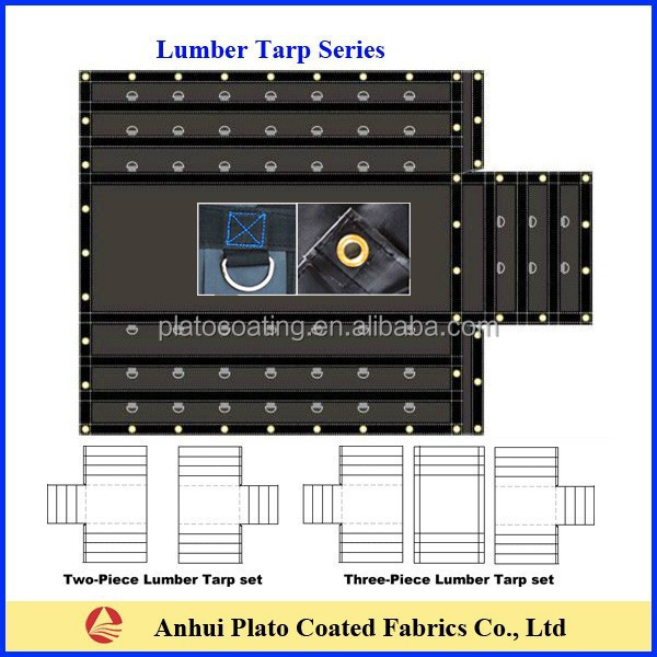 custom Heavy Welded 1-1/8''D-Rings Lumber Tarps