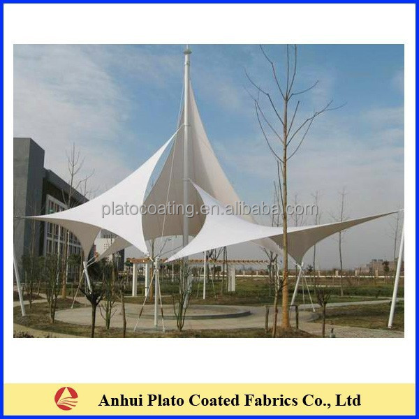 pvc coated polyester tent fabric for tent/ membrane/marquee/awnings/canopies/architectural structure