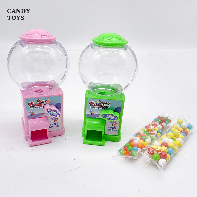 Cheapest Gift Sweet Candies Gumball Mini Vending Machine Toys Kids Candy Dispenser