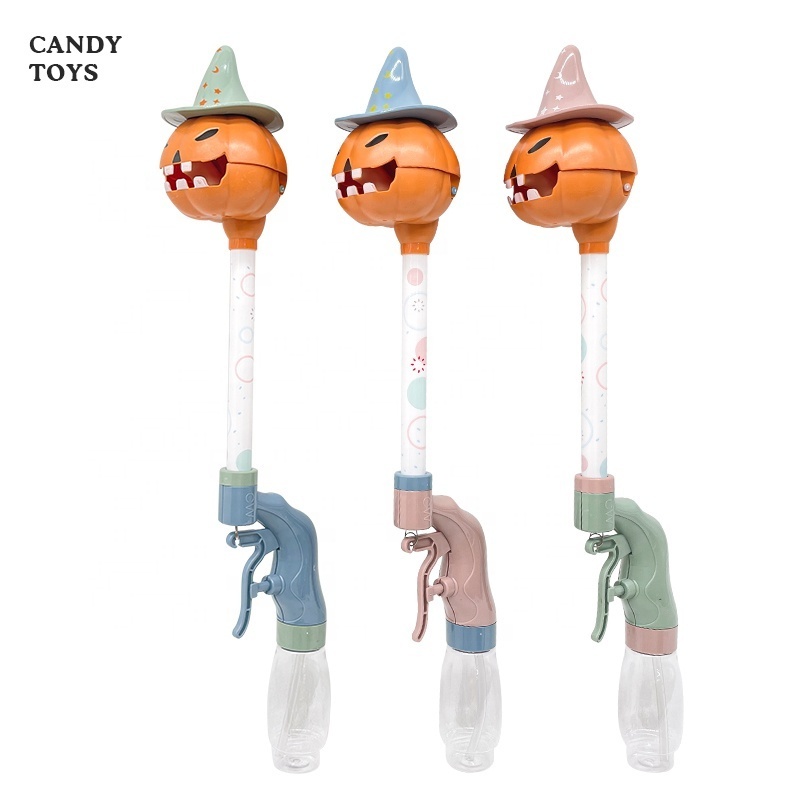 Summer Outdoor Games Halloween Water Gun Candy Toys Container With Sweet Hard Candies