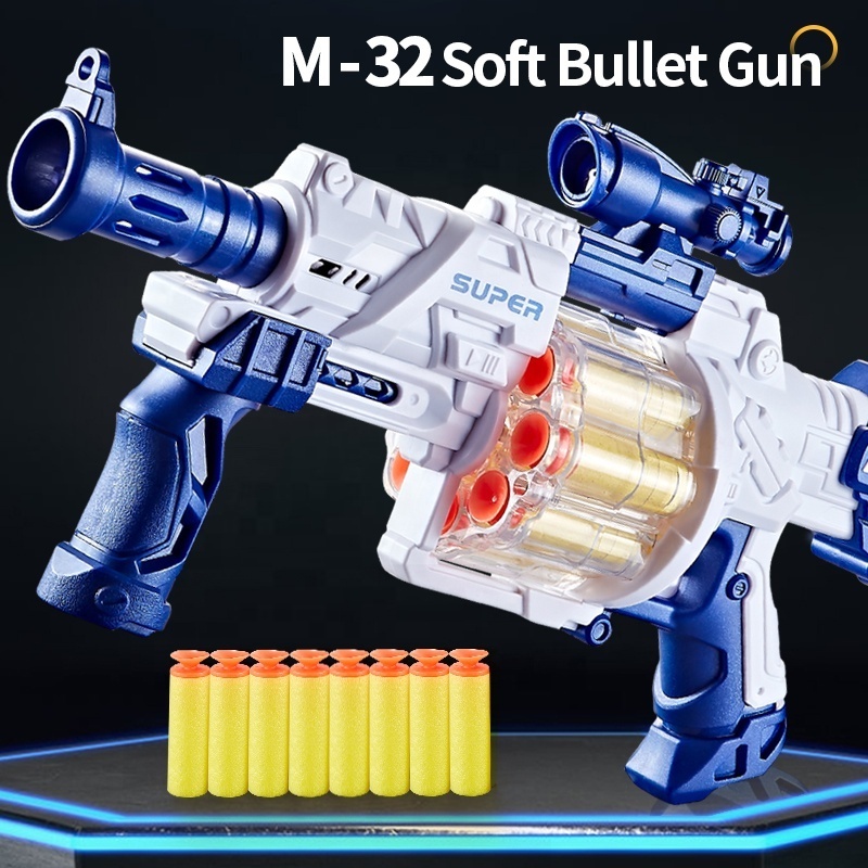 New style plastic toys magazine gun soft bullet gun for boys playing toys gun