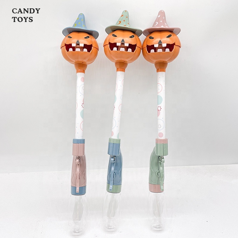 Summer Outdoor Games Halloween Water Gun Candy Toys Container With Sweet Hard Candies