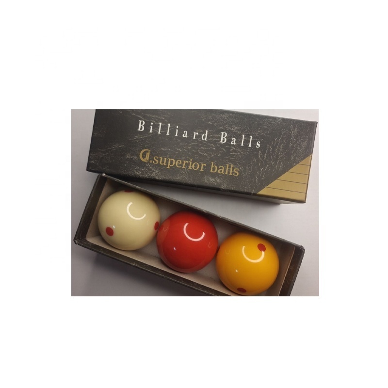 Factory Guarantee Quality New Design 3 Colors Complete Set Hard Resin Carom Billiard Balls Suitable for Carom Table