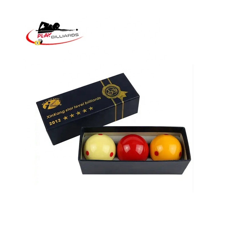 Factory Guarantee Quality New Design 3 Colors Complete Set Hard Resin Carom Billiard Balls Suitable for Carom Table