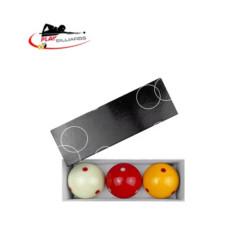 Factory Guarantee Quality New Design 3 Colors Complete Set Hard Resin Carom Billiard Balls Suitable for Carom Table