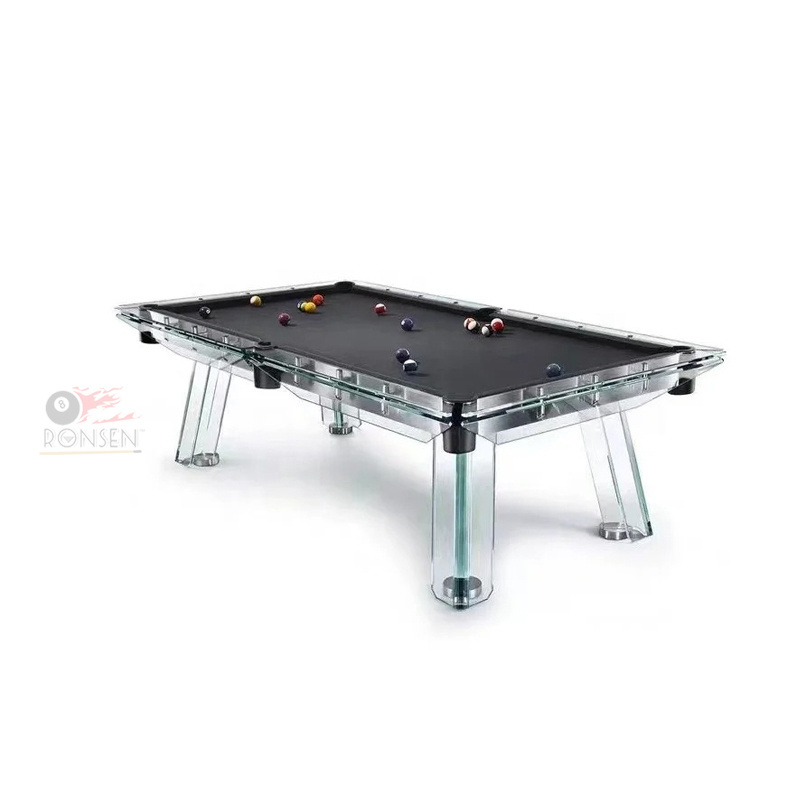 Slate and Glass Pool Table for Sale