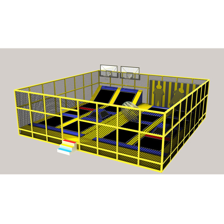 Children's Trampoline Park with Cover Kids Outdoor Trampoline Park Jumping Playground Outside