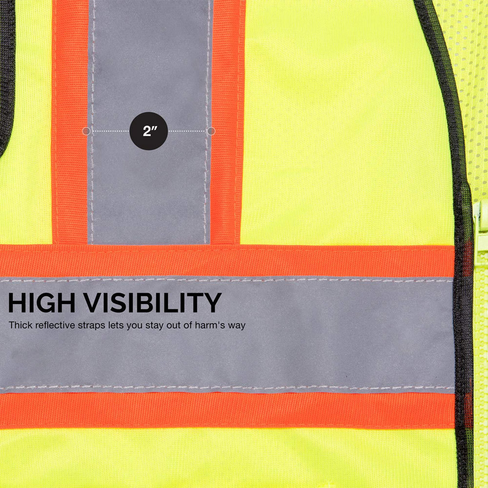 Heavy Duty Custom Made Safety Reflective Vest Wholesale Safety Reflective Vest By Player Styles