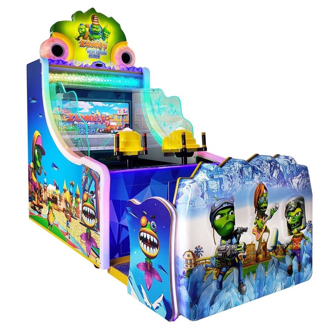 PlayFun Popular Ticket Redemption Zombie Kiddie Kids Gun Water Shooting Arcade Video Game Machine