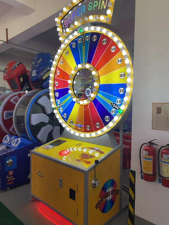 Popular promotional indoor entertainment super spin win redemption ticket carnival  lottery arcade  game center machines