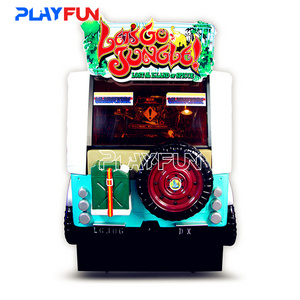 Coin operated Simulator shooting game Let's Go Jungle Arcade game machine