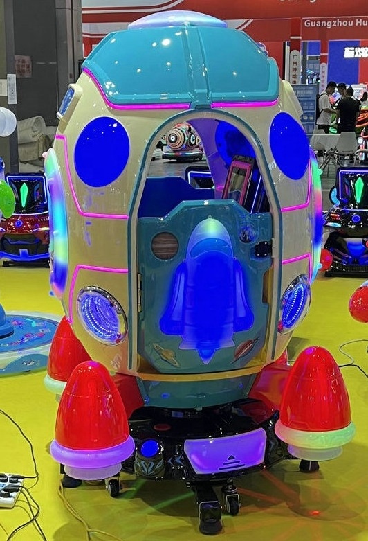 Space capsule kiddie ride MP5 swing kids ride coin operated kiddie rides for sales