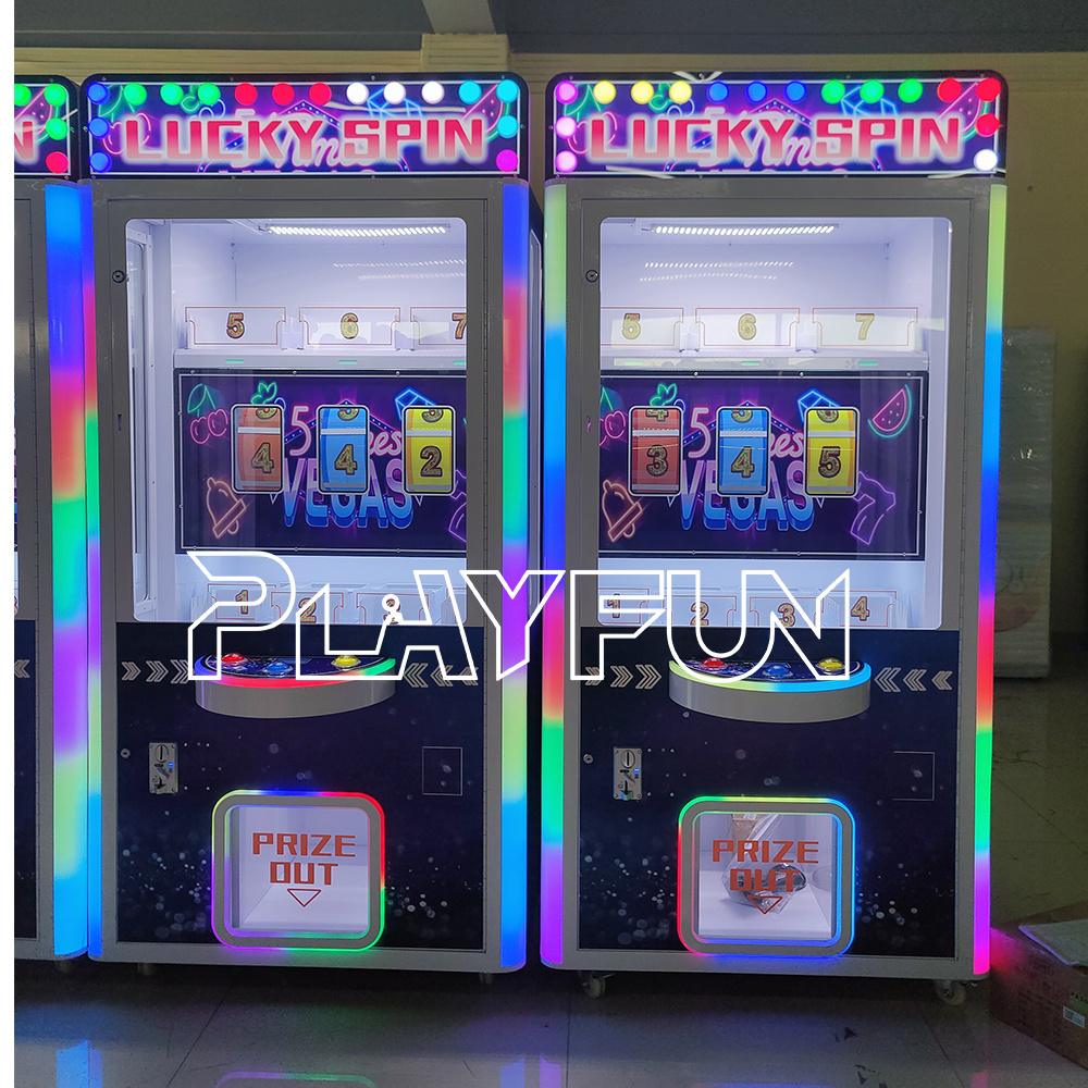 Playfun Indoor Coin Operated Arcade Game Machine Lucky Spin Amusement Prize Rolling Gift Machine Crane Vending Game Machine