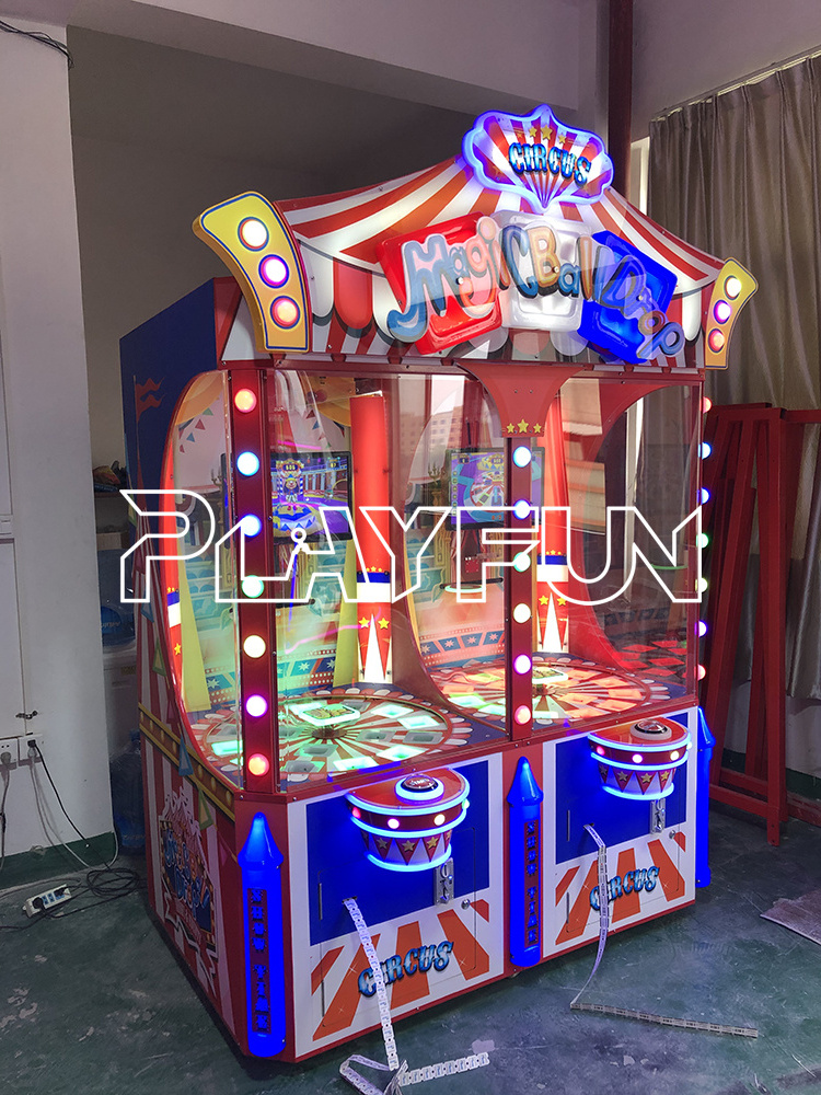 Playfun Resort hotel circles  magic  drop ball  new  redemption lottery game   ticket video game machine  ticket game