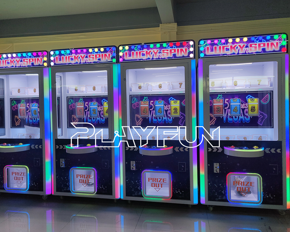 Playfun Indoor Coin Operated Arcade Game Machine Lucky Spin Amusement Prize Rolling Gift Machine Crane Vending Game Machine