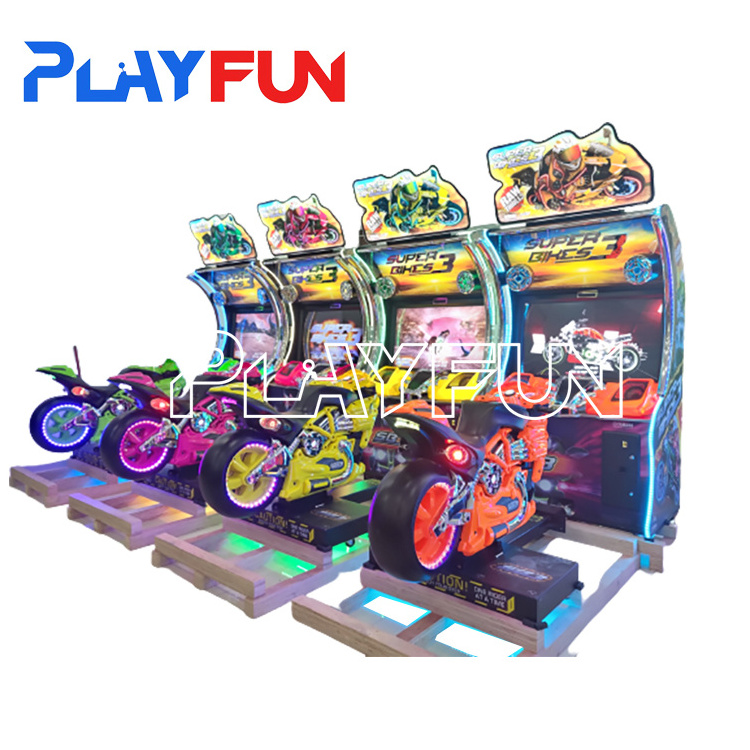 Unis  original  super bike  3  best amusement video  coin operated family fun  motorcycle racing  arcade game machine