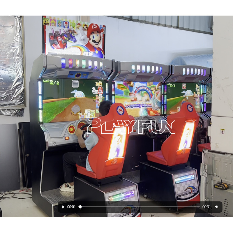 Mario Kart DX  Arcade GP Driving car arcade simulator video Coin Game Machine