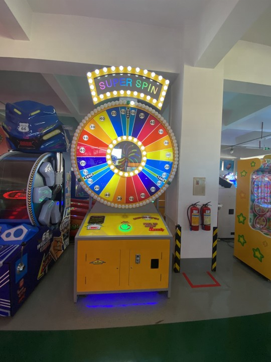 Popular promotional indoor entertainment super spin win redemption ticket carnival  lottery arcade  game center machines