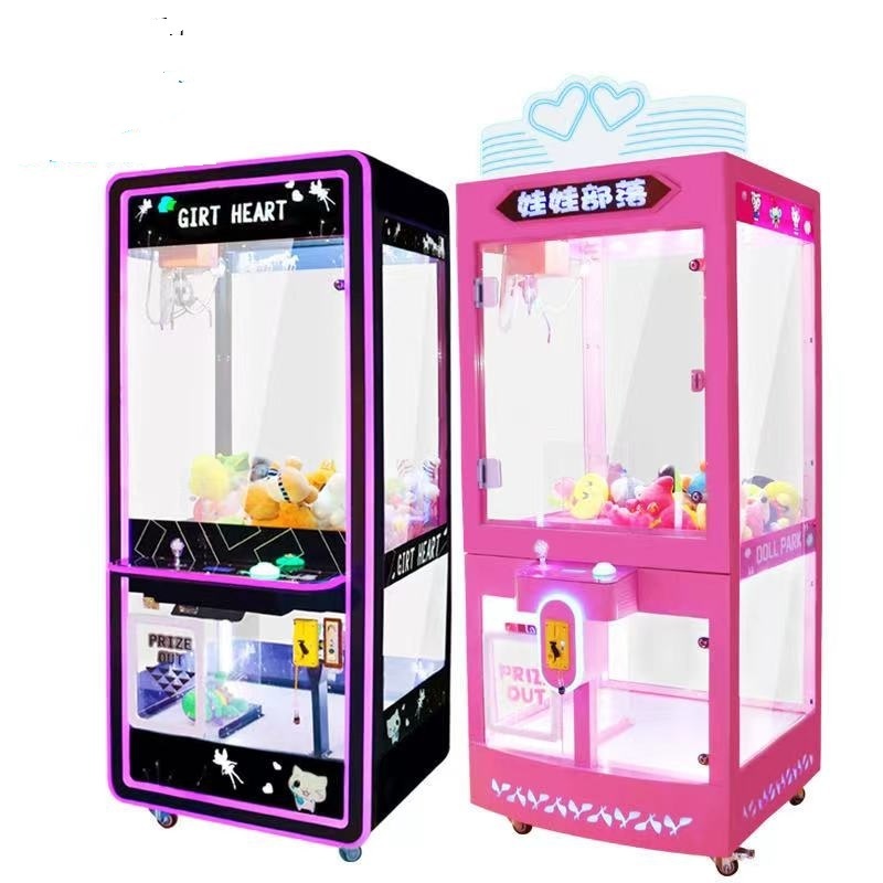 Mini big fun    stuffed plush toys  crane claw machine arcade indoor games coin operated gift prize vending catch toy machine