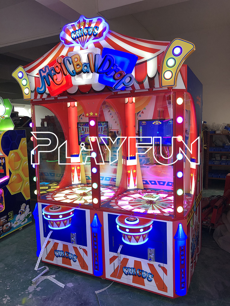 Playfun Resort hotel circles  magic  drop ball  new  redemption lottery game   ticket video game machine  ticket game