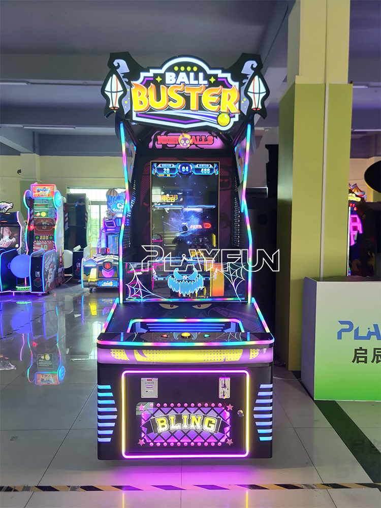 2023 New Coin Operated Indoor Happy Pitching Kids Ball Buster Shooting Throw Video Lottery Redemption Arcade game Machine