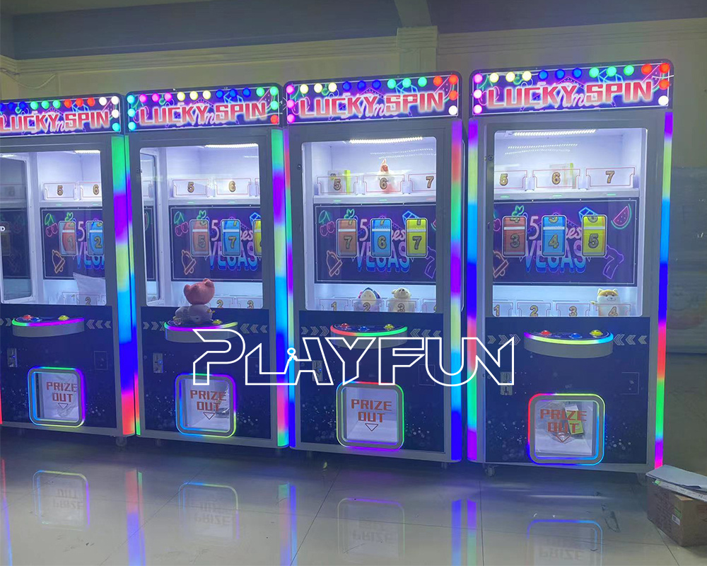 Playfun Indoor Coin Operated Arcade Game Machine Lucky Spin Amusement Prize Rolling Gift Machine Crane Vending Game Machine