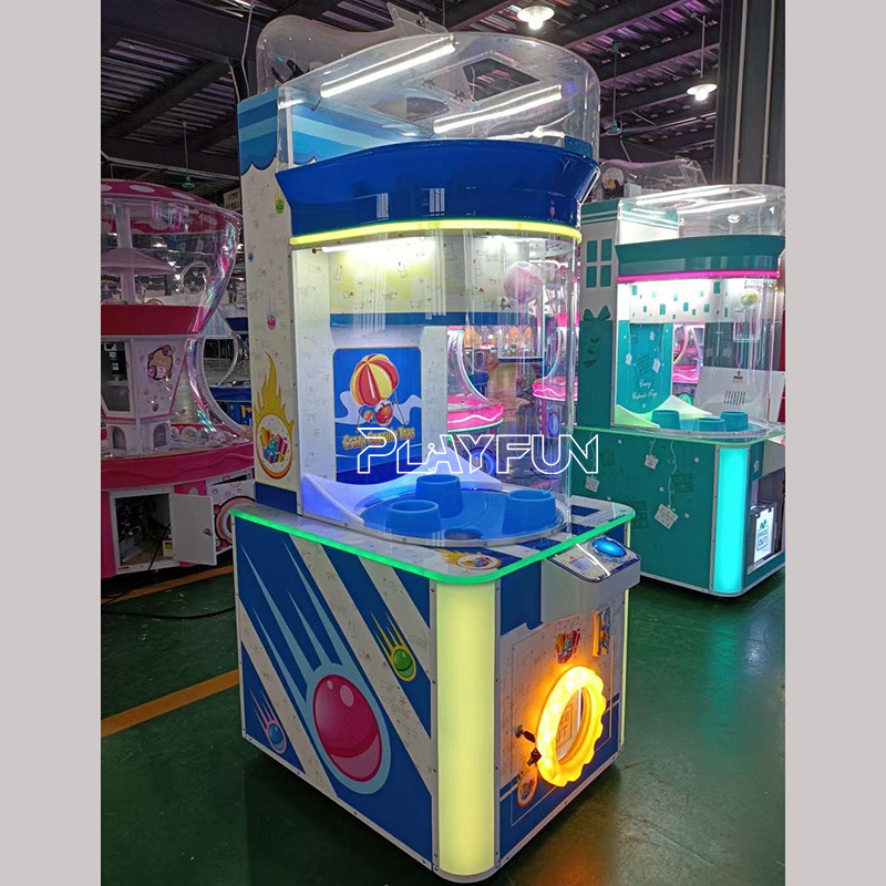 Playfun 2024 Hot Sale Coin-Operated 100mm Large Capsule Toy Ball Drop Prize Vending Machine for Children