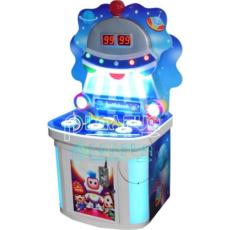 PlayFun Indoor Whack-a-Mole Space Frog Jump Park Hammer Hitting Arcade Machine Kids Game Machine