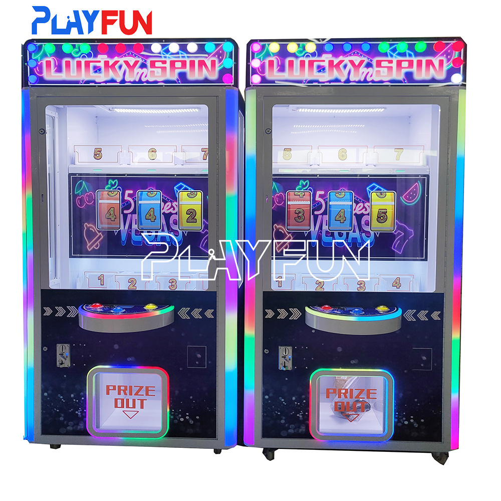 Playfun Indoor Coin Operated Arcade Game Machine Lucky Spin Amusement Prize Rolling Gift Machine Crane Vending Game Machine