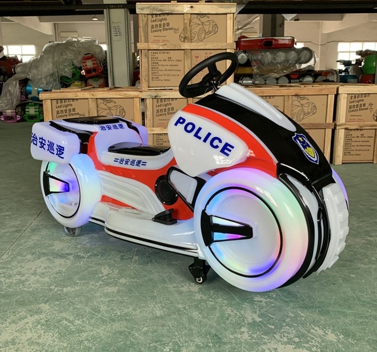 Police Moto ride coin operated Kiddie rides on car children kids game machine arcade