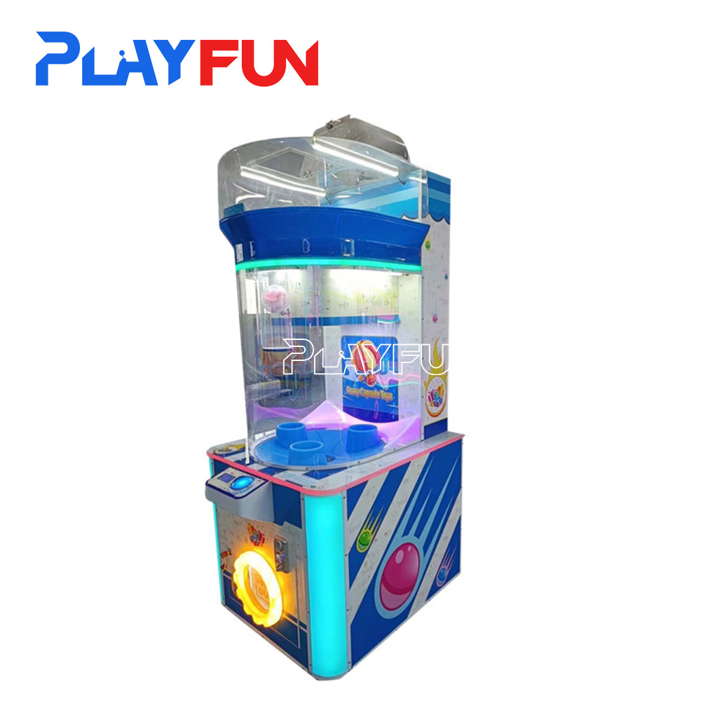 Playfun 2024 Hot Sale Coin-Operated 100mm Large Capsule Toy Ball Drop Prize Vending Machine for Children