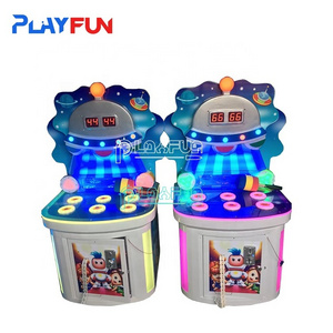 PlayFun Indoor Whack-a-Mole Space Frog Jump Park Hammer Hitting Arcade Machine Kids Game Machine