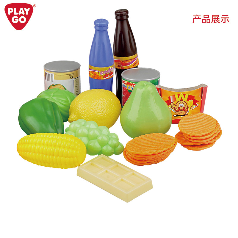 Playgo MY FOOD COLLECTION Unisex Children's Kitchen Play Set Includes Fruit and Vegetable Toys