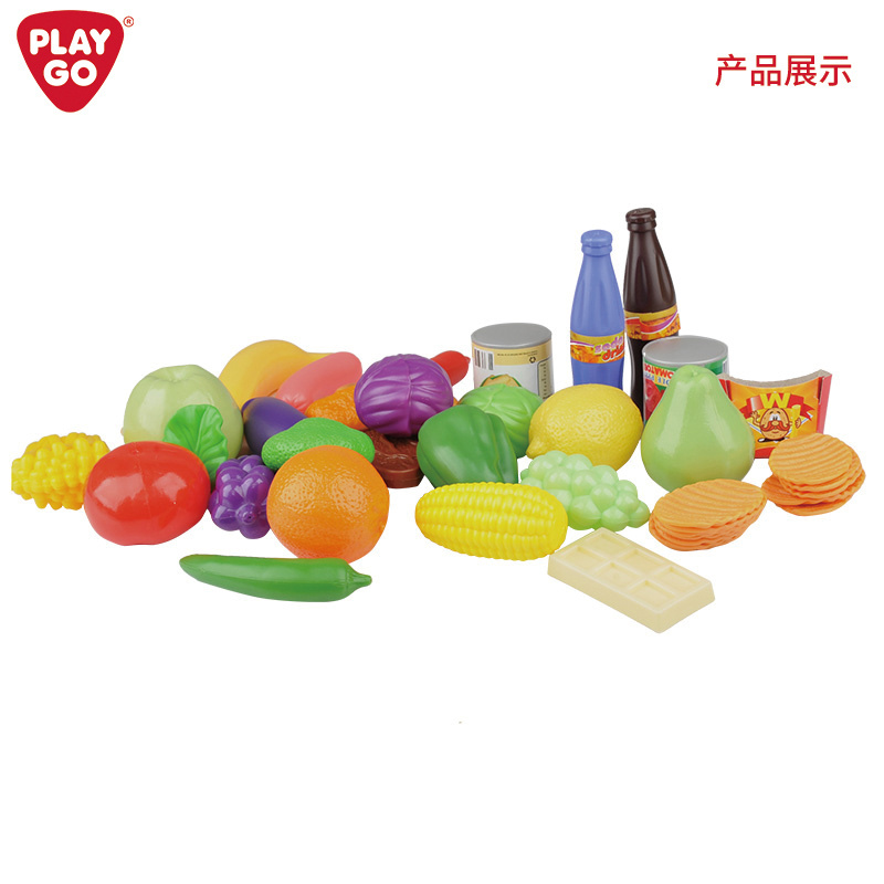 Playgo MY FOOD COLLECTION Unisex Children's Kitchen Play Set Includes Fruit and Vegetable Toys