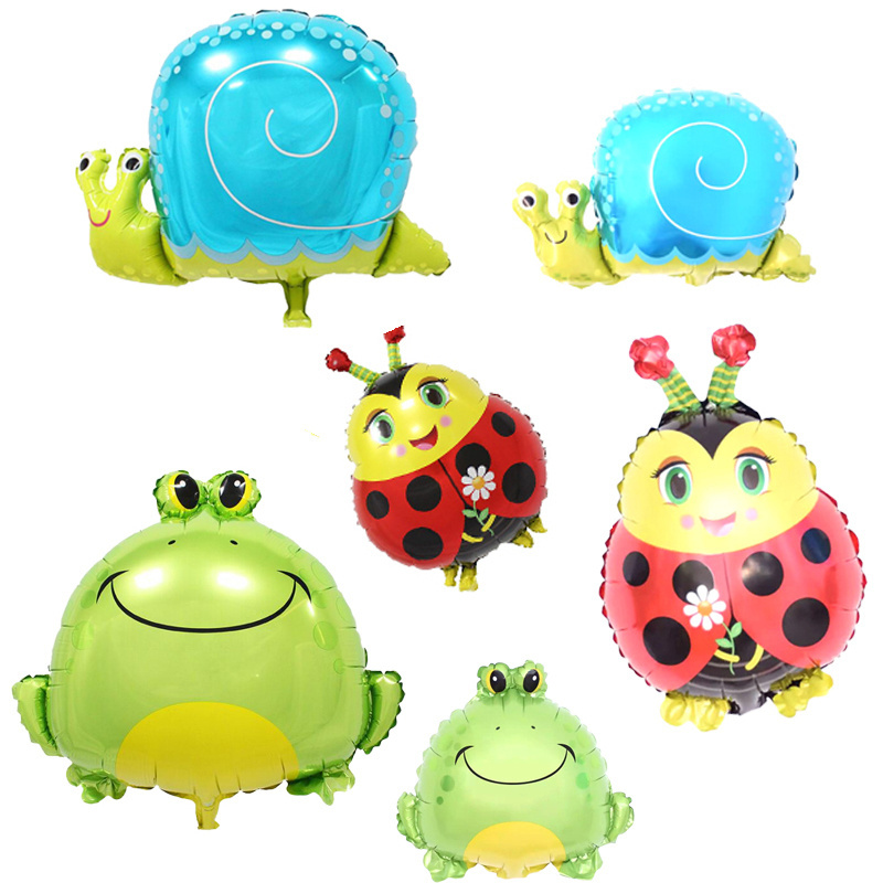 Insect shaped aluminum foil balloon birthday party decorate Frog beetle snail ladybird Children's toy balloon wholesale