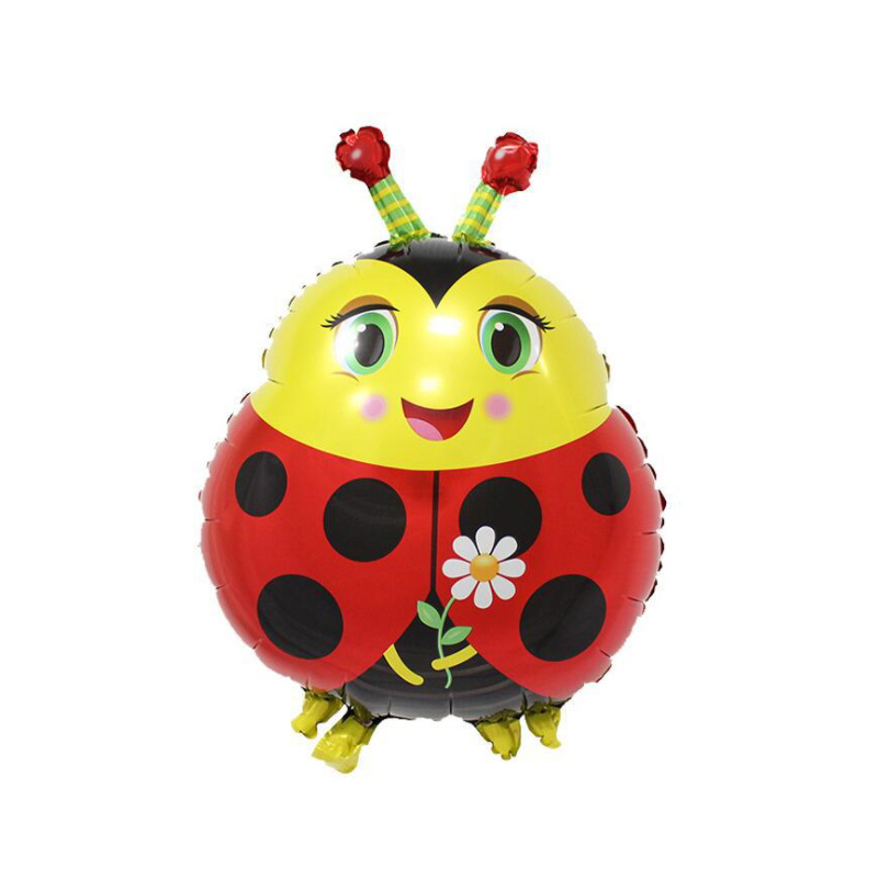 Insect shaped aluminum foil balloon birthday party decorate Frog beetle snail ladybird Children's toy balloon wholesale