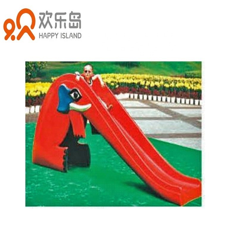 Popular Kids Cartoon  Animal Features Fiberglass Outdoor Small Water Slide for Water Play Pool