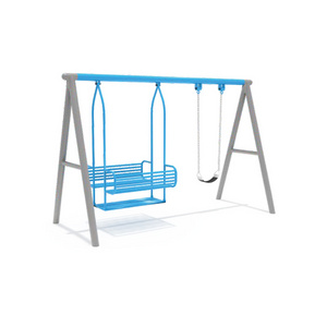 Custom Garden Swing Set Park Furniture Seat Modern Adult Outdoor Double Seat Swing Set