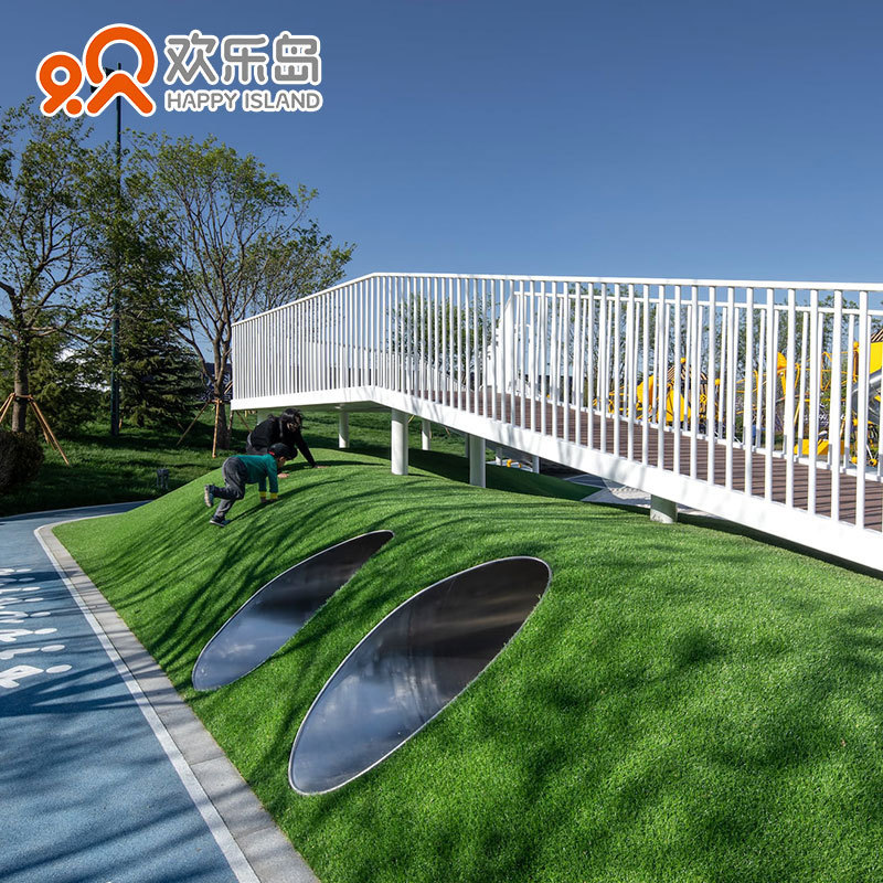 Playground Custom Design 304 Stainless Steel Slide Epdm Floor Mat Swing Set Seesaw Trampoline Net Cave Climbing Frame For Sale