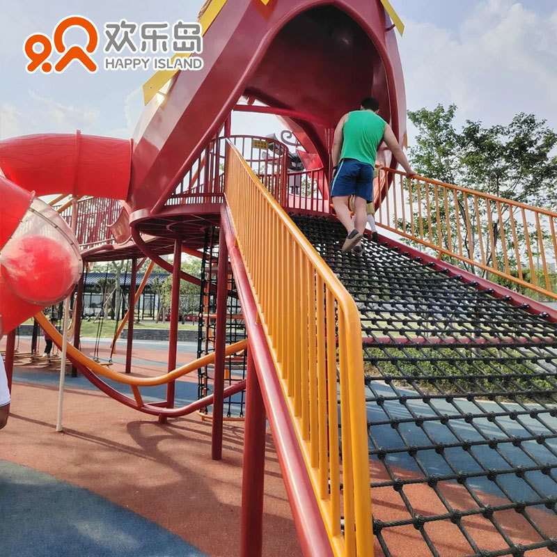 commercial kids playground structure outdoor swing slides seesaw playsets Combination garden amusement equipment Manufacturer