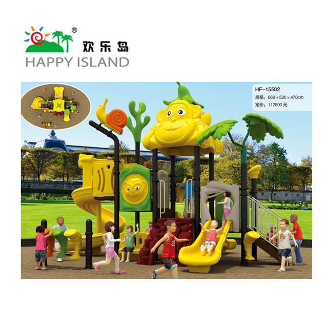 Hot Sale Kindergarten Fun Outdoor Plastic Slide Big Playground Equipment Airplane Outdoor Playground For Children