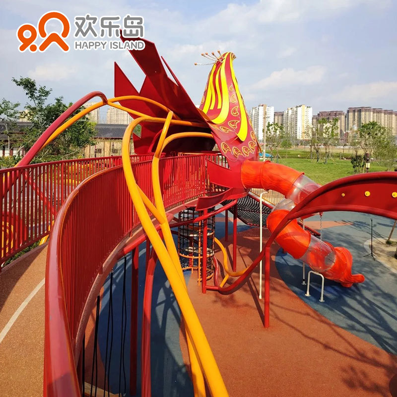 commercial kids playground structure outdoor swing slides seesaw playsets Combination garden amusement equipment Manufacturer