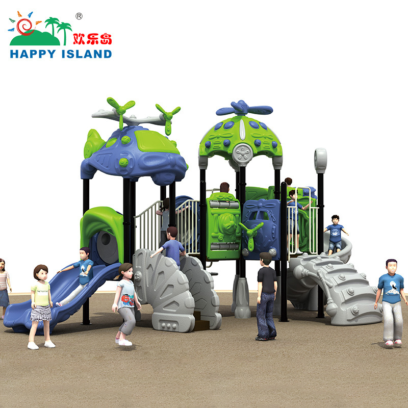 Hot Sale Kindergarten Fun Outdoor Plastic Slide Big Playground Equipment Airplane Outdoor Playground For Children