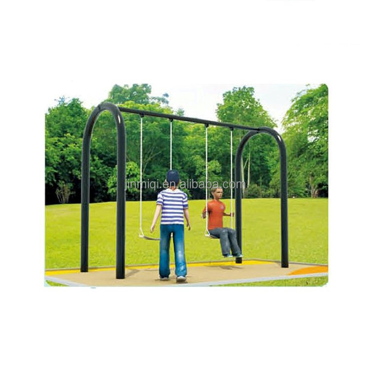 China manufacturer garden two seats outdoor playground swing outdoor playground children