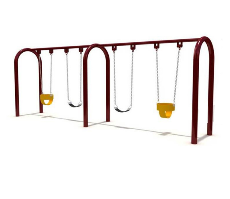 China manufacturer garden two seats outdoor playground swing outdoor playground children