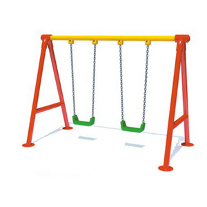 Outdoor kids play swing for playground educational play area small slide with and swing set playground swung for kids