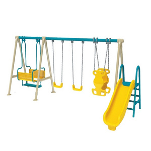 hot sales children toys outdoor playground play item resort hotel children kid baby plastic indoor playground slide and swing