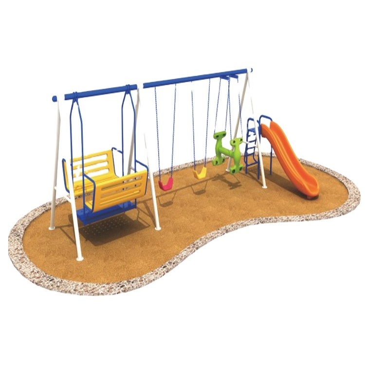 Outdoor amusement park equipment new design commercial playground swing set for sale