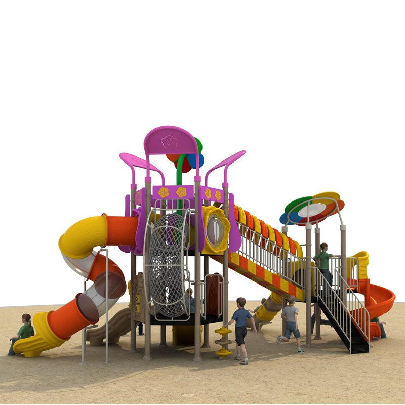 Anti-static Youth Development Programs Outdoor Adventure Course Easy-to-clean Outdoor Play Innovation kids stair slide